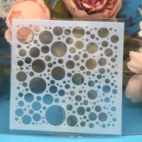 ✜ 1Pcs 13cm Bubble Dot Circle DIY Craft Layering Stencils Painting Scrapbooking Stamping Embossing Album Paper Template F5170-5