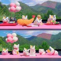 Car Decoration Natsume Friends Account Lucky Cat Cute Car Girl Car Center Console Decoration Supplies Hand-made