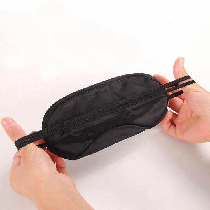 black-soft-comfortable-mask-sleeping-shade-cover-portable-mask-travel-blindfold-eyeshade-v5m5