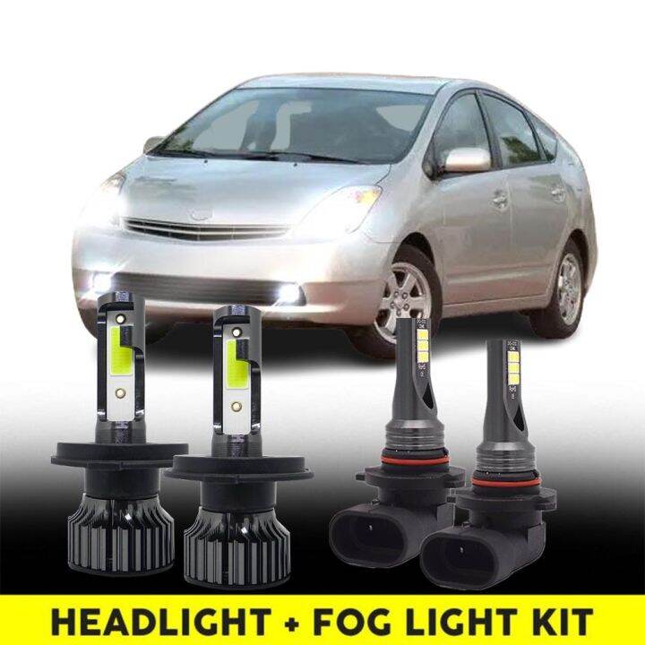 หลอดไฟตัดหมอก-led-6000k-สีขาว-สําหรับ-toyota-prius-2004-2009-4x-รับประกัน-10-เดือน