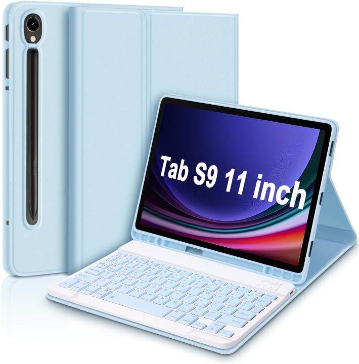 Magnetic Detachable Keyboard Case for Samsung Galaxy Tab A9 S9 FE Plus ...