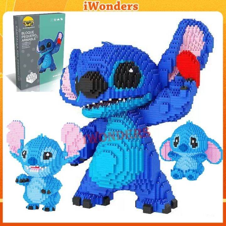 Nano Block Lilo & Stitch Building Block Stitch Big Model Angel ...