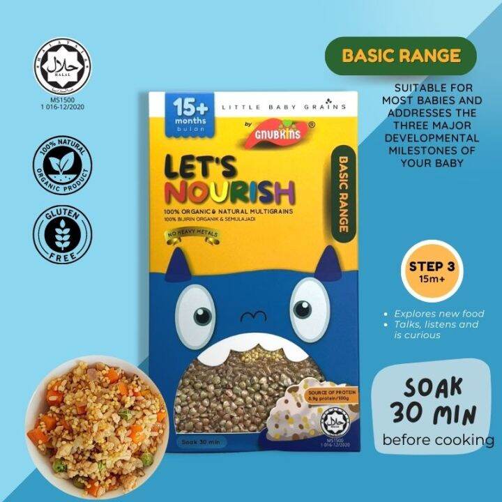 Little Baby Grains Basic Range Let's Nourish from 15 months 750grams