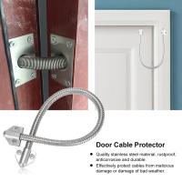 Stainless Steel Door Loop Exposed Mounting Protection Sleeve Access Control Cable Wire Line Protect Metal Tube