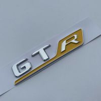 สำหรับ GT R ตราติดรถโลโก้สติกเกอร์ตัวอักษร3D ลำต้นโครเมียม GTR อุปกรณ์เสริมที่ตัดโครเมี่ยมใหม่