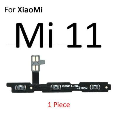 【❂Hot On Sale❂】 anlei3 สวิตช์ปิดเสียงปุ่มเปิดปิดปุ่มควบคุมปุ่มปรับระดับเสียงสายเคเบิ้ลยืดหยุ่นสำหรับ Xiaomi Mi 11 Note 10 10T Lite Pro อะไหล่ทดแทนพิเศษ