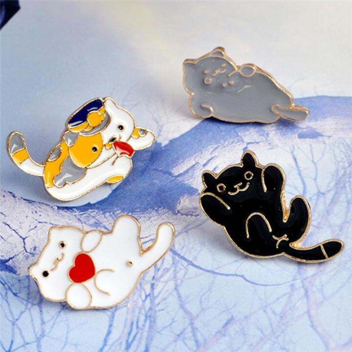 Veli shy 4PCS/Set Enamel Cartoon Animal Cat Brooch Pin Shirt Collar Pin Women Jewelry | Lazada Veli shy 4PCS/Set Enamel Cartoon Animal Cat Brooch Pin Shirt Collar Pin Women Jewelry | Lazada