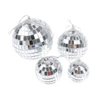 6/12PCS 2-5cm Mini Disco Mirror Ball Xmas Party Favor Gift Decor Christmas Ball Ornaments Christmas Tree Decoration