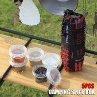 【CC】 5pcs/pack Multifunctional 40ml Seasoning Organizer Spice Bottle Set Camping Mesh Storage