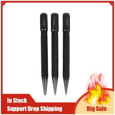 3pcs High-carbon Steel Center Punch Set 10cm Non Slip Center Punch For Alloy Steel Metal Wood Marking Drilling Tool