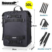 Rhinowalk มอเตอร์ไซค์ถุงกระเป๋าที่นั่ง10/20/30L มอเตอร์อเนกประสงค์กันฝนถุงด้านข้างพร้อม Dalaman Tas กันน้ำ