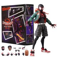 ZZOOI Marvel Sv Miles Morales Action Figure Spiderman Movable Toys Anime Spider-Man  Spider Verse Peter Parker Figurine Kids Gift