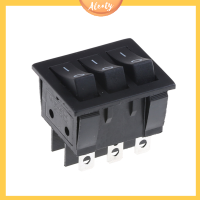 Aleaty? KCD3 34*40สวิทช์โยกขนาดใหญ่ Black Three-Way SWITCH 9 PIN 2 position