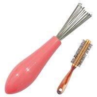 【FCL】❃ Hair Cleaner Hairbrush Cleaning Rake With Metal Wire Comb Curly Straight