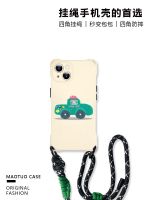 hot style 12 mobile phone case lanyard wrist suitable for 14promax four-corner opening silicone 14pro cute puppy portable anti-fall xsmax cartoon creative Korean niche cat