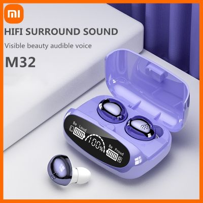 （Orange home earphone cover）ชุดหูฟังสำหรับหูฟังกันน้ำแนวสปอร์ต Bluetooth-5.1หูฟังสเตอริโอหูฟังไร้สาย Xiaomi พร้อมไมโครโฟนกล่องชาร์จ2000MAh