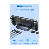 Docking Station ขาตั้งฐานทีวี6 In 1 Hub แท่นวางอลูมิเนียมอัลลอยด์60Hz -Compatible USB-C