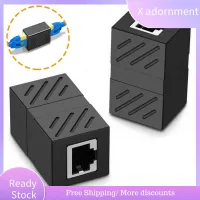 X ADORNMENT 1/5 Pack แล็ปท็อปพีซี อินไลน์ หญิงกับหญิง Plug And Play Cat7/Cat6/Cat5e ตัวขยายสายเคเบิลอีเธอร์เน็ต ตัวเชื่อมต่อ RJ45 ขั้วต่อ LAN 8P8C