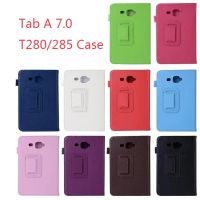 【Aishang electronic】เคส SM-T285 PU ตั้งได้สำหรับ Samsung,SM-T280 Galaxy Tab A A6สำหรับ T280 Samsung T285ฝาปิดแท็บเล็ต