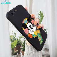 ZeroQiQi เคสโทรศัพท์สำหรับ Huawei P10 Huawei P10 Plus การ์ตูนมาลัยมิกกี้เมาส์เคสโทรศัพท์ปลอกซิลิโคนของเหลวทรงสี่เหลี่ยมดั้งเดิมคลุมทั้งหมดเคสป้องกันทนแรงกระแทกกล้อง