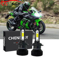 สำหรับ Kawasaki Ninja 1000 650 300 2011-2015 ZX10R ZX6R 2003 2004-2016 (ไฟฉายคาดศีรษะ)-(1คู่) ไฟหน้าไฟฉายคาดศีรษะ LED ชุดแปลง6000K LHL CG LY