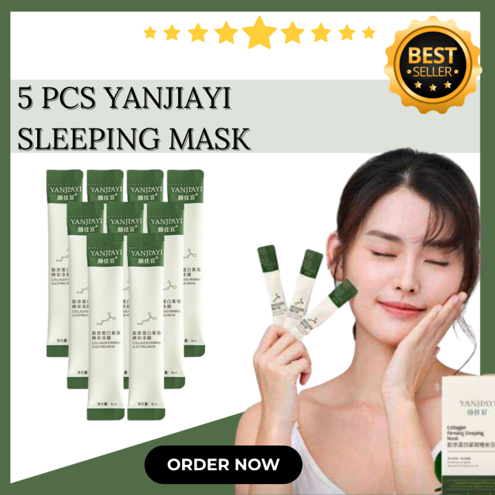 Trending KOREAN YANJIAYI 5PCS Collagen Firming Sleeping Mask No ...