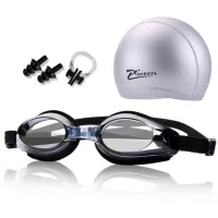 New Men Women Kids Sports Diving Eyewear Swim Cap Swimming Glasses Anti-fog Waterproof Swim Goggles Earplug Pool EquipmentTH