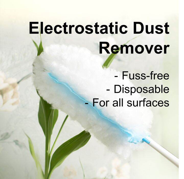 Disposable magic duster with handle refill electrostatic dust removal