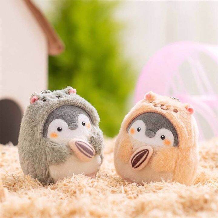 animal-plush-doll-keychain-cute-cartoon-penguin-hamster-stuffed-plush-dolls-toys-key-ring-bag-pendant-kids-toy-birthday-gifts