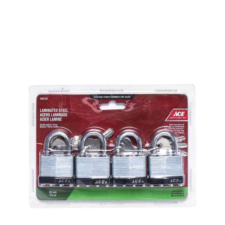 Ace Hardware 4piece Laminated Steel Padlocks 40mm Lazada PH
