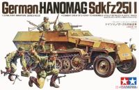 รถถังประกอบ  German Hanomag Sd.Kfz. 251/1 Armored Half-track 1 /35 Tamiya