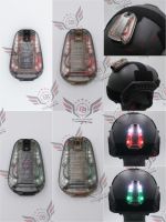 Hel-Star 6 Gen3 (ไฟติดหลังหมวกฟาส) (Hel-Star 6 Gen3 Helmet Light)  มี4รุ่นให้เลือก #รุ่นไฟสีแดง บอดี้สีดำ #รุ่นไฟสีแดง บอดี้สีทราย #รุ่นไฟ