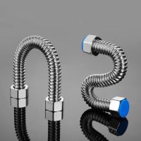 ✚ 304 Stainless Steel Corrugated Pipe 1/2 BSP For Bathroom Water Heater Hose And Toilet Woven Explosion-Proof Water Pipe