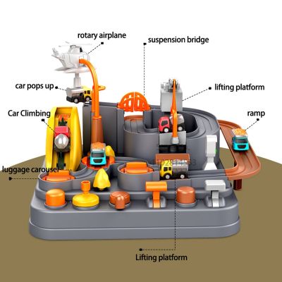 แทร็กในรถธีมพื้นที่ยอดนิยมสำหรับของเล่นเด็กรถเข็นเด็กแพลตฟอร์มสำหรับผจญภัยชั้นนำเกมแข่งรถสมองเกมกลรถไฟของขวัญ