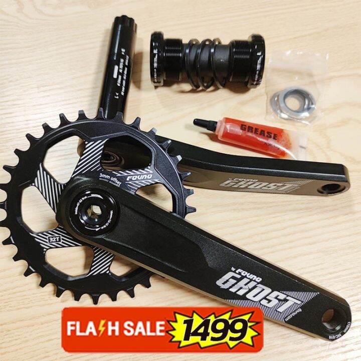 Fovno Ghost Crankset MTB Bike GXP To 104BCD Crankset 170/175mm Crank Arm With Bottom Bracket