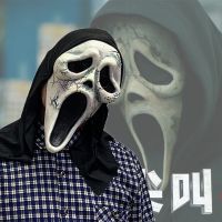 Scream 6 หน้ากากฮาโลวีน หน้ากากปีศาจ กรีดร้อง หน้ากากผี ตลก หน้ากากตาย สยองขวัญ กะโหลก หน้ากากสคริปต์ ฆ่าอุปกรณ์ตกแต่ง