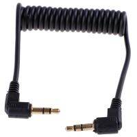 Coiled Audio Cable Jack Right Angle 90 Degree 3.5mm Aux M/ M Cable For Mobile Car Line MP4 Player AUX Cord Cable 1PCS 3.5 mm