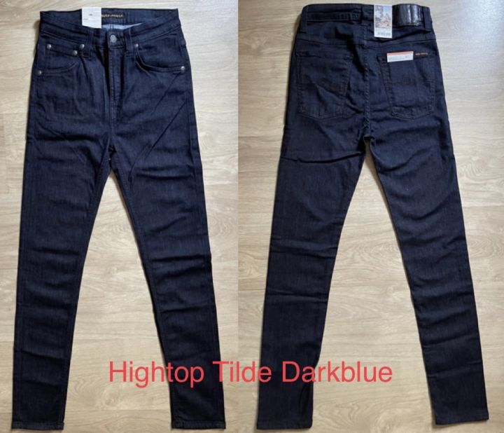 nudie-jeans-hight-top-tilde-dark-blue-มือ-1-แท้-100-book-tag-ครบ