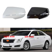 สำหรับ Cadillac XTS 2013 2014 2015 2016 2017 2018อุปกรณ์เสริมในรถยนต์กระจกมองหลังปกกระจกมองหลังเชลล์สีขาวสีดำ