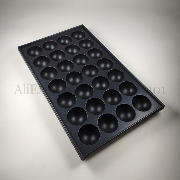 nonstick-takoyaki-grill-tray-octopus-ball-plate-spare-part-of-takoyaki-stove-aluminium-alloy-28-holes-diameter-40mm