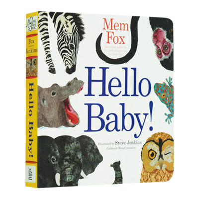 Hello baby paperboard book good night before bed story picture book MEM fox early childhood English Enlightenment picture book English original book