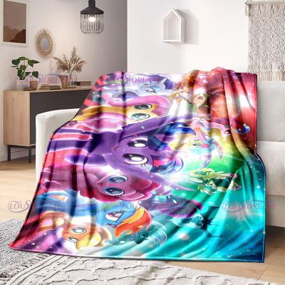 （in stock）Fashionable and cute unicorn Flannel blanket Colorful small unicorn print Soft and comfortable thin plush throw house sheet（Can send pictures for customization）
