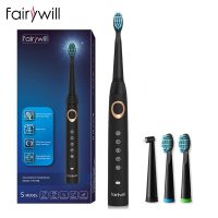 Fairywill Electric Toothbrushes for Adults Kids 5 Modes Smart Timer Rechargeable Whitening Sonic Toothbrush with 10 Brush Heads