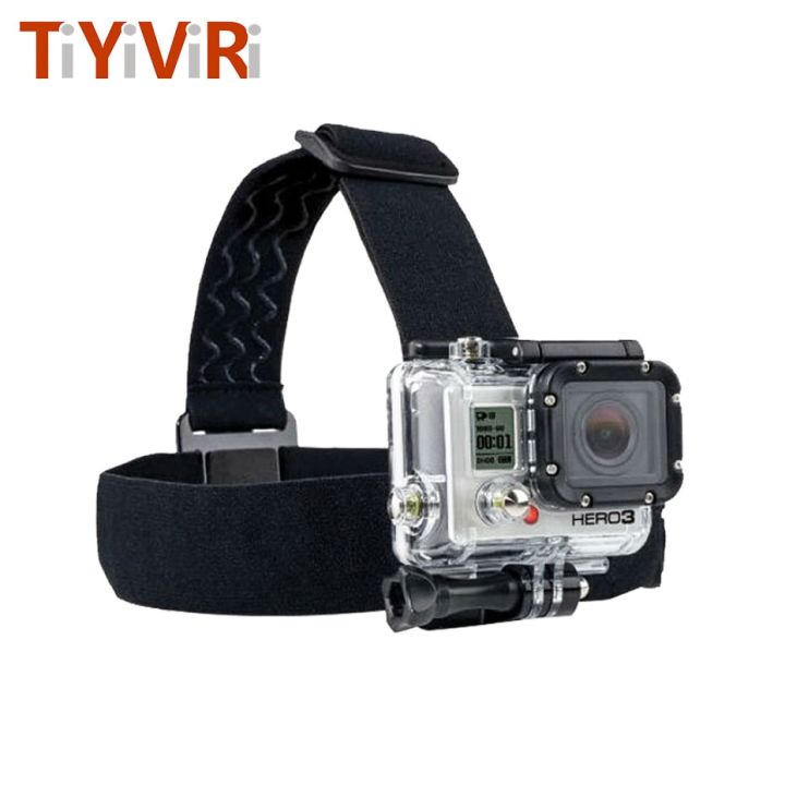 tiyiviri-สายรัดศีรษะกล้องแอคชั่นแคมเมราอุปกรณ์เสริมสำหรับ-go-pro-dudukan-helm-มืออาชีพสำหรับกล้องกีฬา-sjcam
