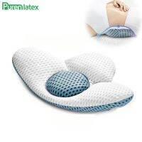 ☁❍✔ Purenlatex Buckwheat Waist Cushion Relieve Pressure Cotton Cushions Support Lumbar Spine Orthopedic Mat Heighten Pad for Sleep