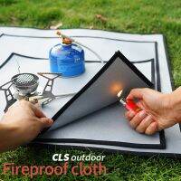 【cw】 Camping Fireproof Grill Mat Flame Retardant Heat Insulation Fire Pit Ember Mat Blanket for Outdoor Picnic Barbecue S L ！