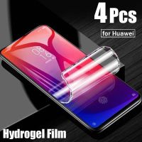 4PCS Hydrogel Film For Huawei P50 P40 P30 Pro Lite 5G Screen Protector For Huawei Mate 40 30 20 Pro Lite Not Glass