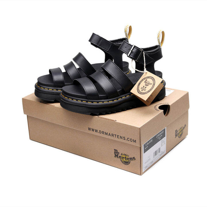 doc-dr-martens-ฤดูร้อนรองเท้าแตะโรมันผู้หญิงลำลองรองเท้าแตะรองเท้ากลางแจ้งแนวโน้มแฟชั่นแพลตฟอร์มชายหาดรองเท้าขนาด35-44-unisex