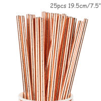 Rose Gold Party Disposable Tableware Set Party Table Decoration Paper Cups Plates Straws Napkins Wedding Birthday Party Supplies