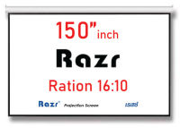 Razr Projector Wall Screen 150 นิ้ว 16:10 จอโปรเจคเตอร์ จอแขวนมือดึง (79 x 127 inch) (202 x 323 cm) รุ่น WMW-A150 จอม้วนเก็บอัตโนมัติ